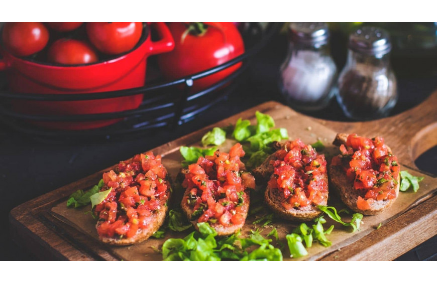 Recette de la traditionnelle bruschetta tomates